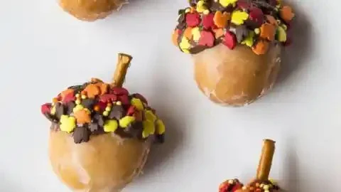 Autumn Acorn Donut Holes