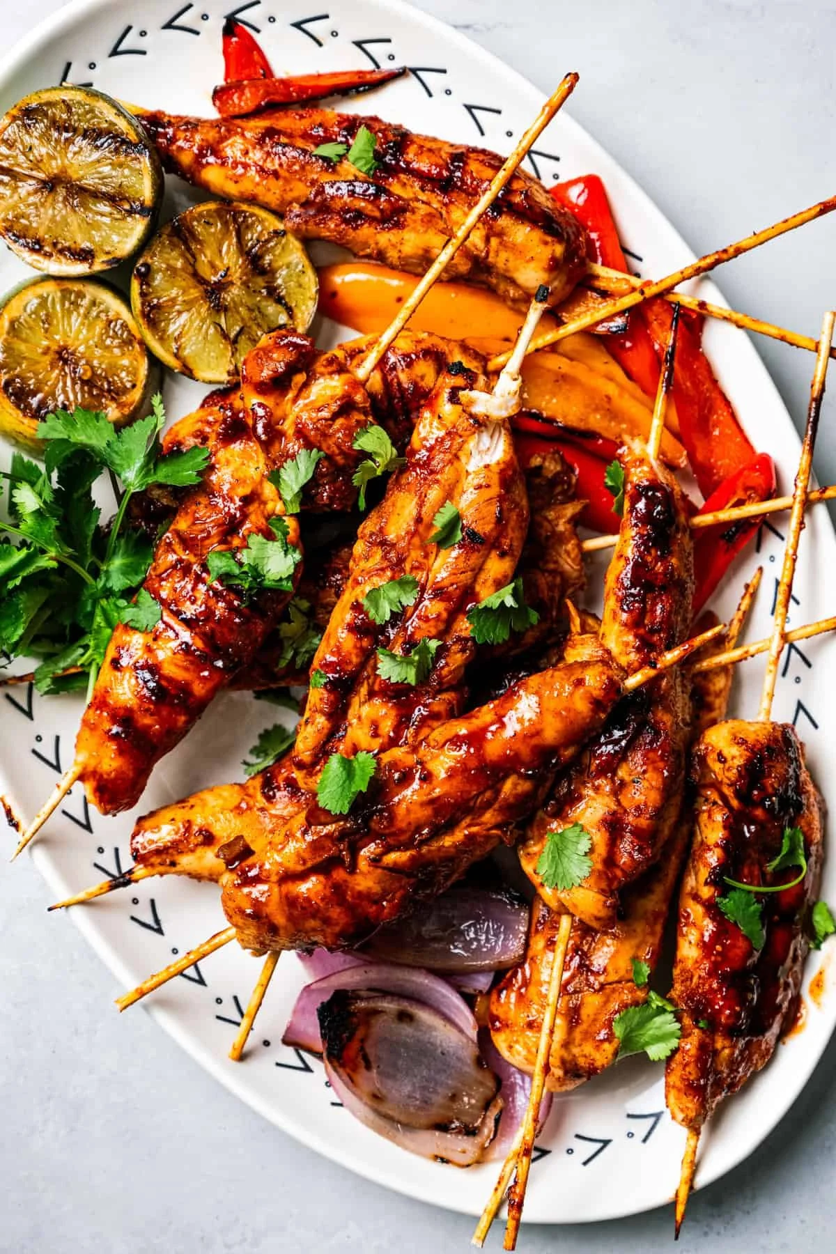 Barbecued Chicken Skewers
