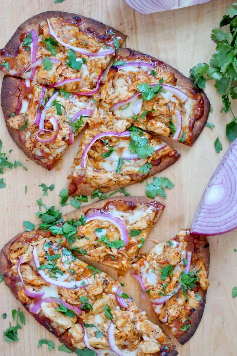 BBQ Chicken Naan Pizza Recipe