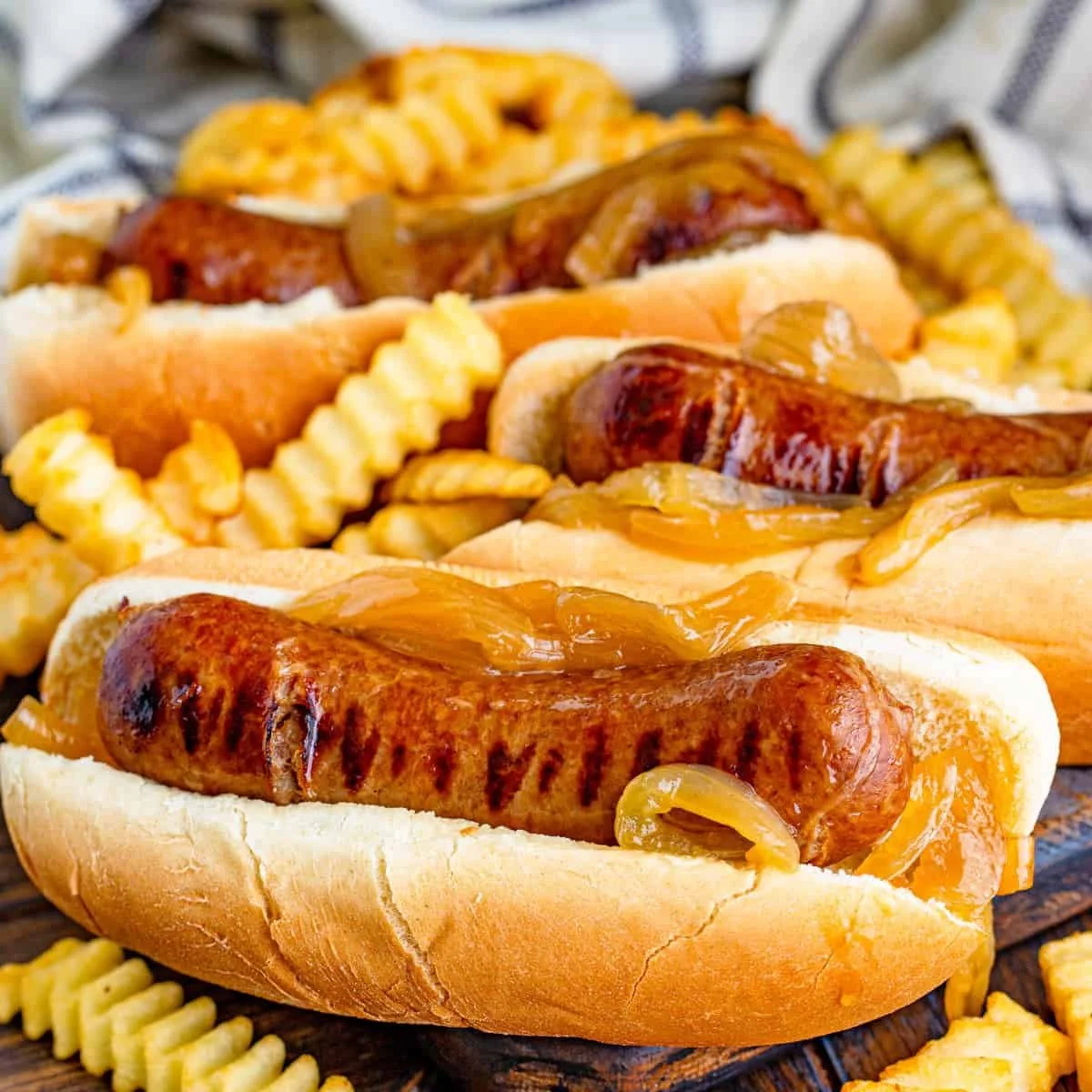 Beer Brats in Slow Cooker