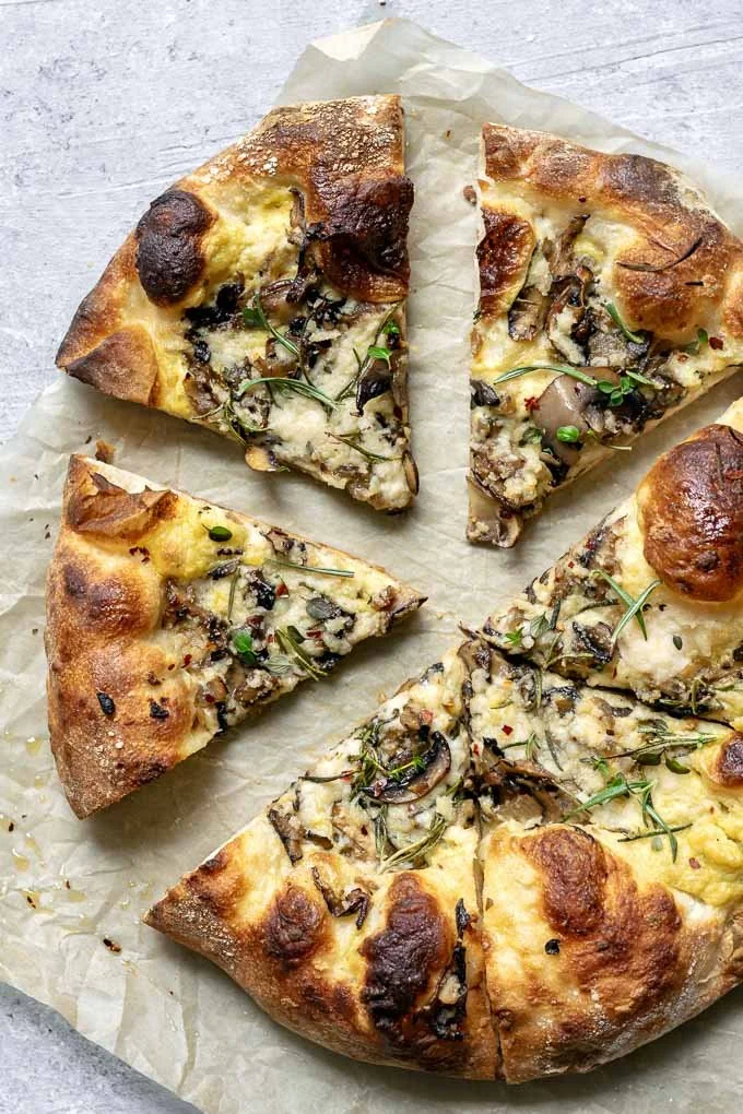 Caramelized Mushroom Vegan Pizza