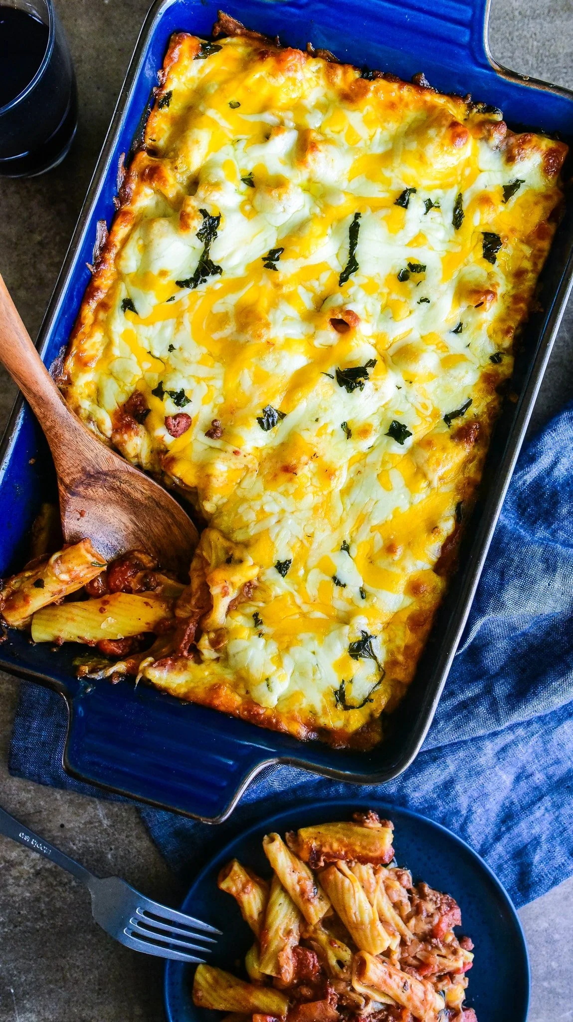 Cheesy Beef Rigatoni Bake