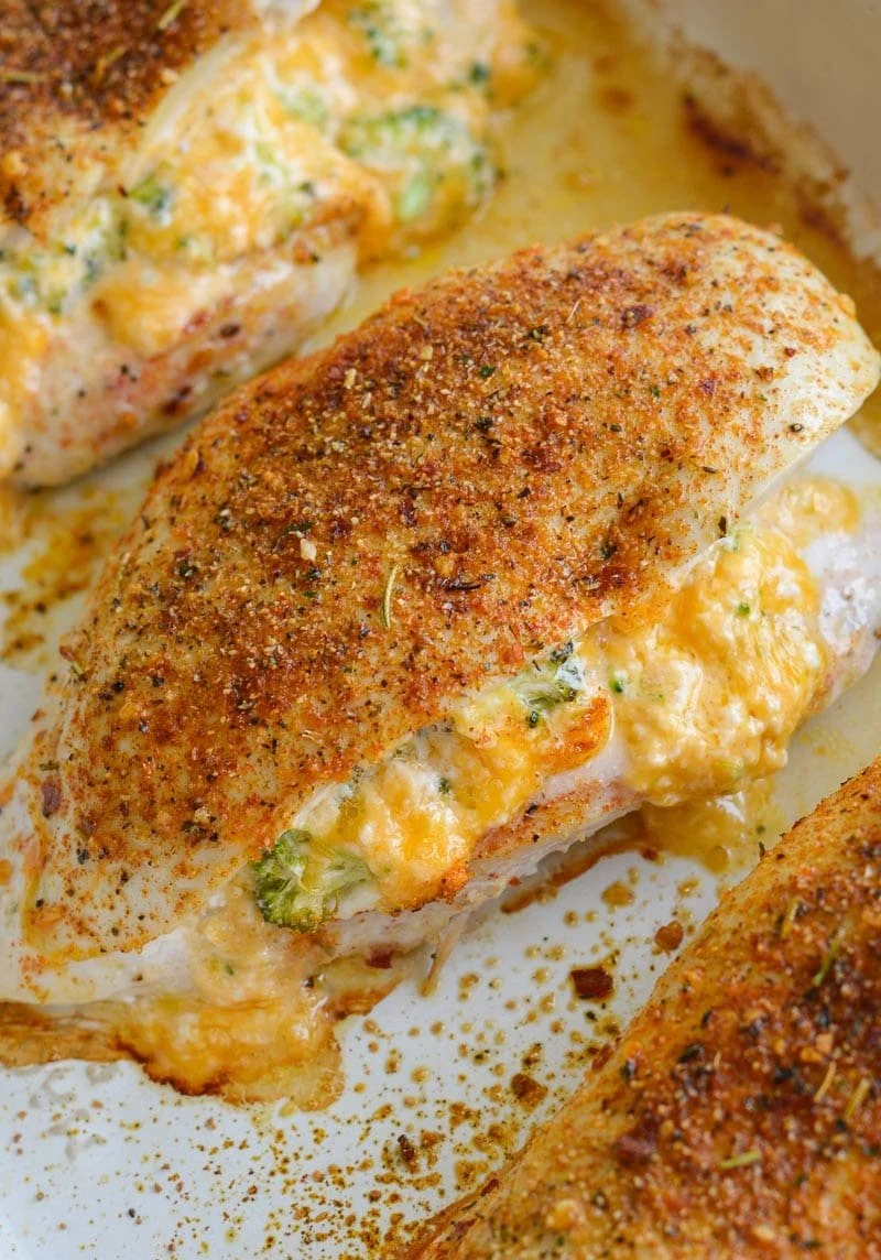 Cheesy Broccoli Stuffed Chicken