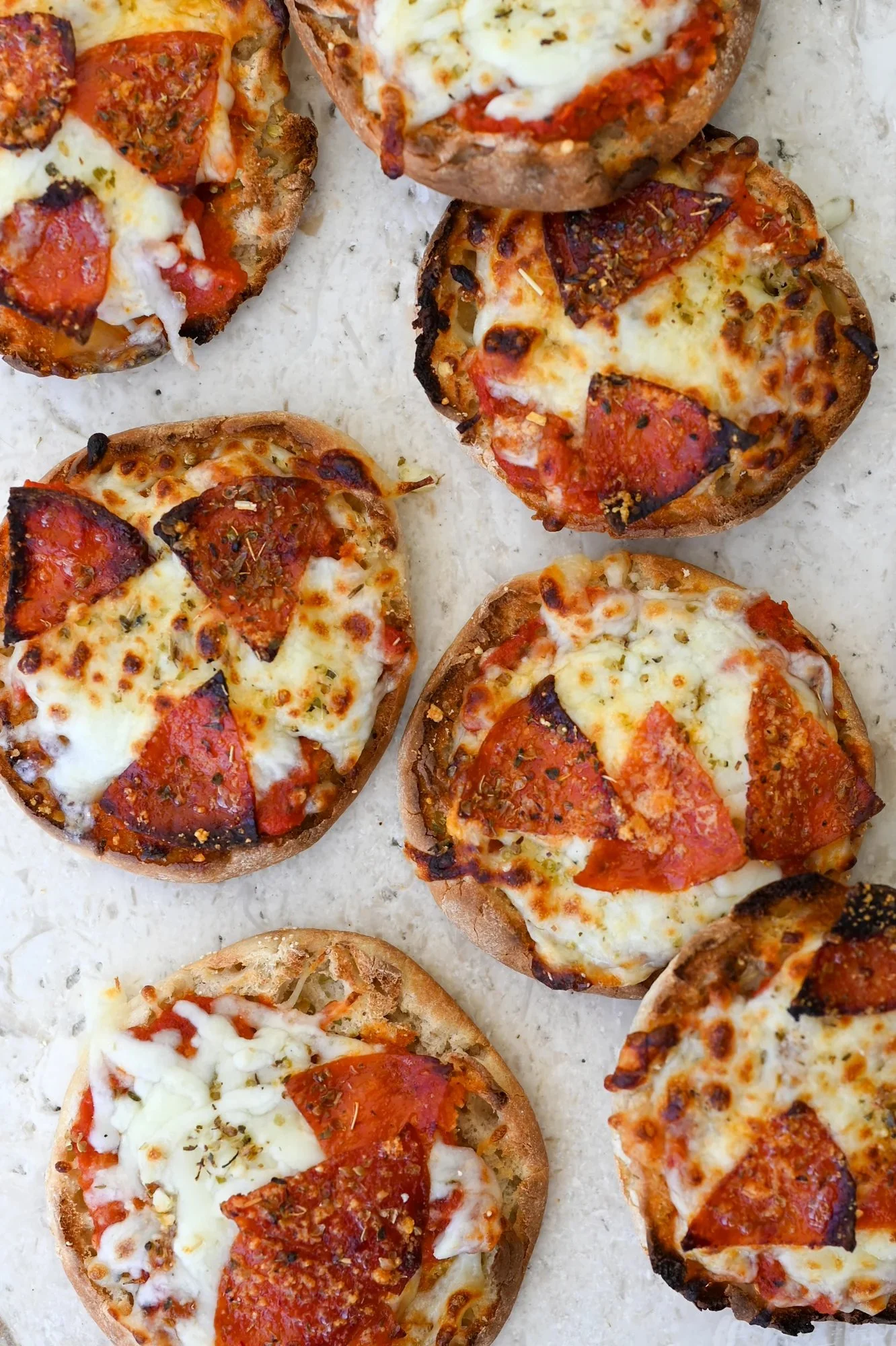 Cheesy English Muffin Pizzas