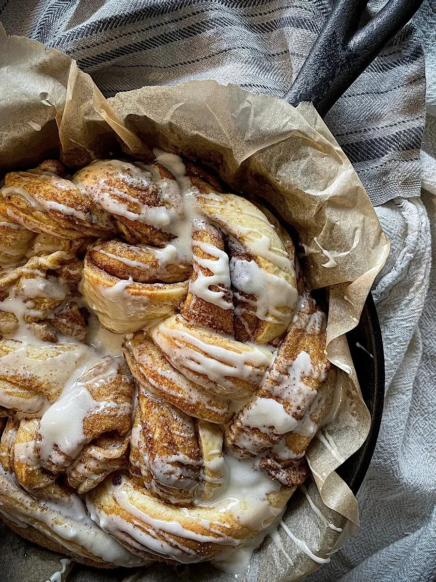 Cinnamon Braided Sourdough Wreath