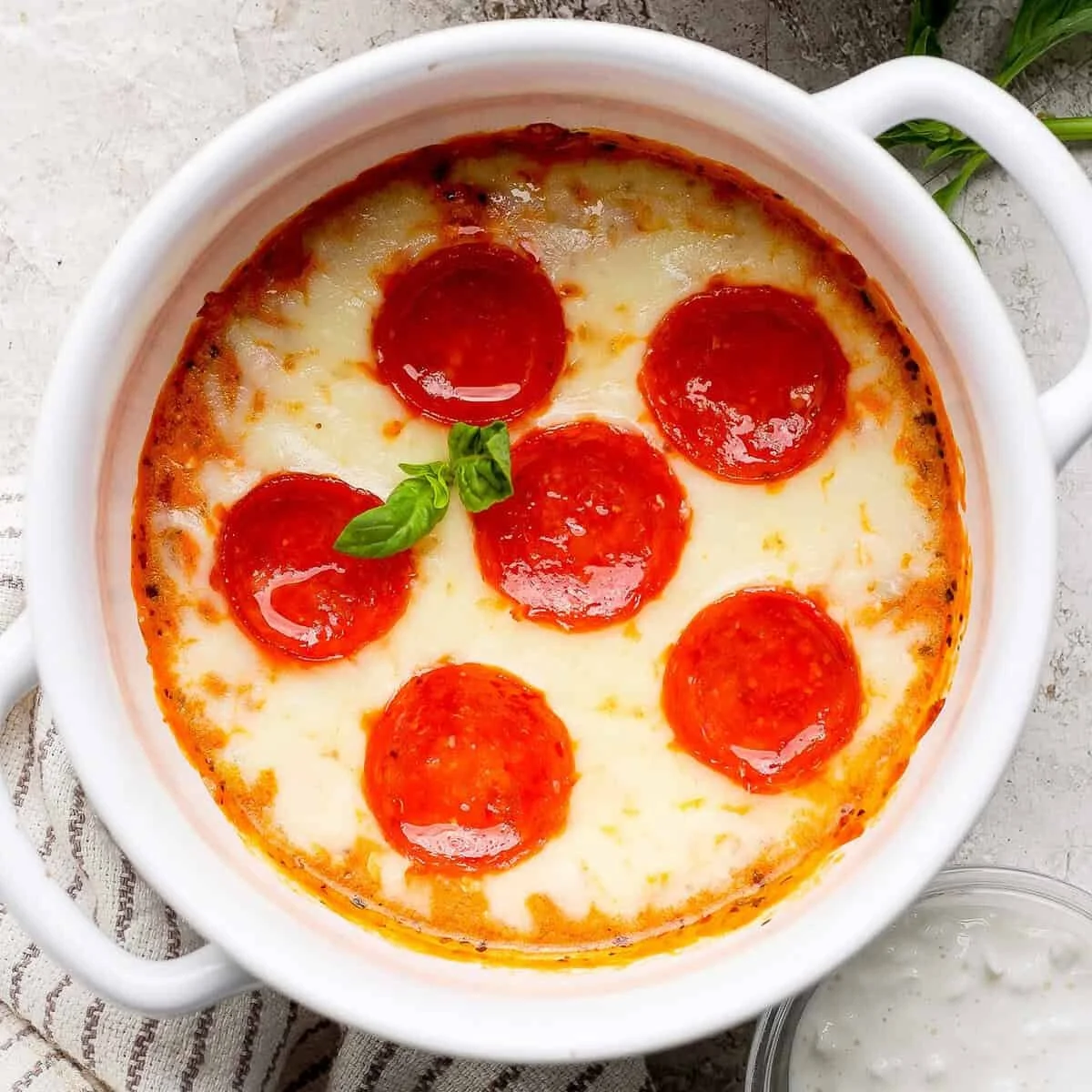 Cottage Cheese Pizza Bowl