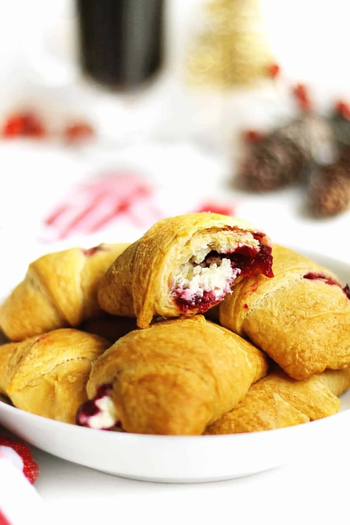 Cranberry Cream Cheese Crescent Rolls