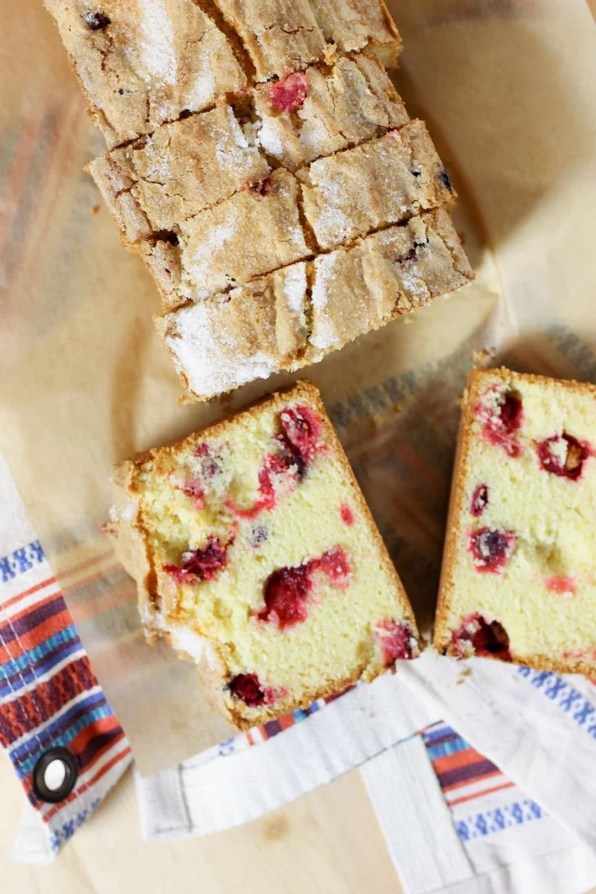 Cranberry Studded Pound Cake