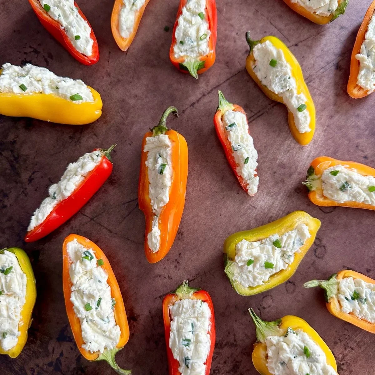 Cream Cheese Stuffed Mini Peppers