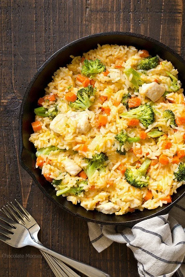 Creamy Cheesy Chicken Broccoli Rice
