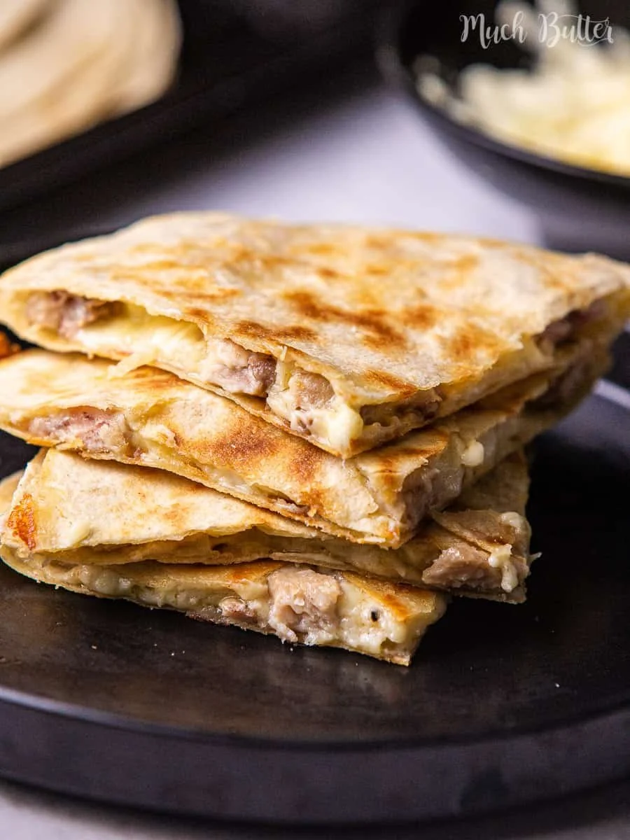Creamy Chicken and Cheese Quesadillas