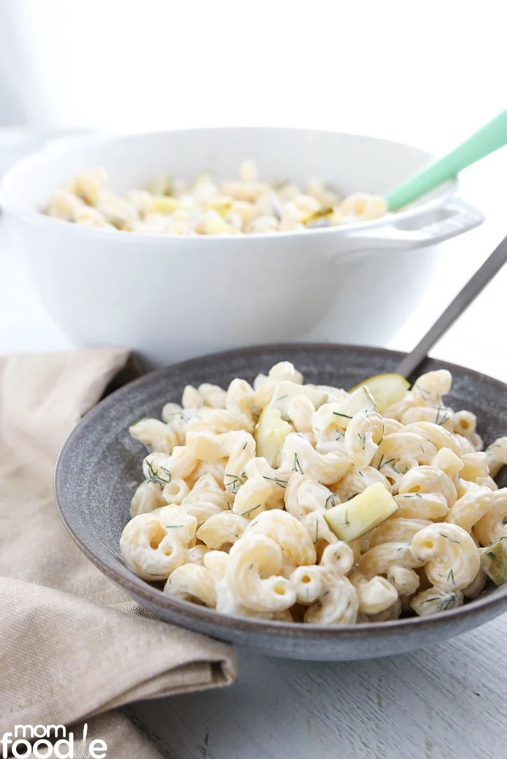 Creamy Dill Pickle Pasta Salad