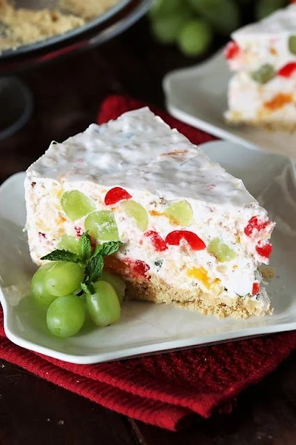 Creamy Fruit Salad Cheesecake