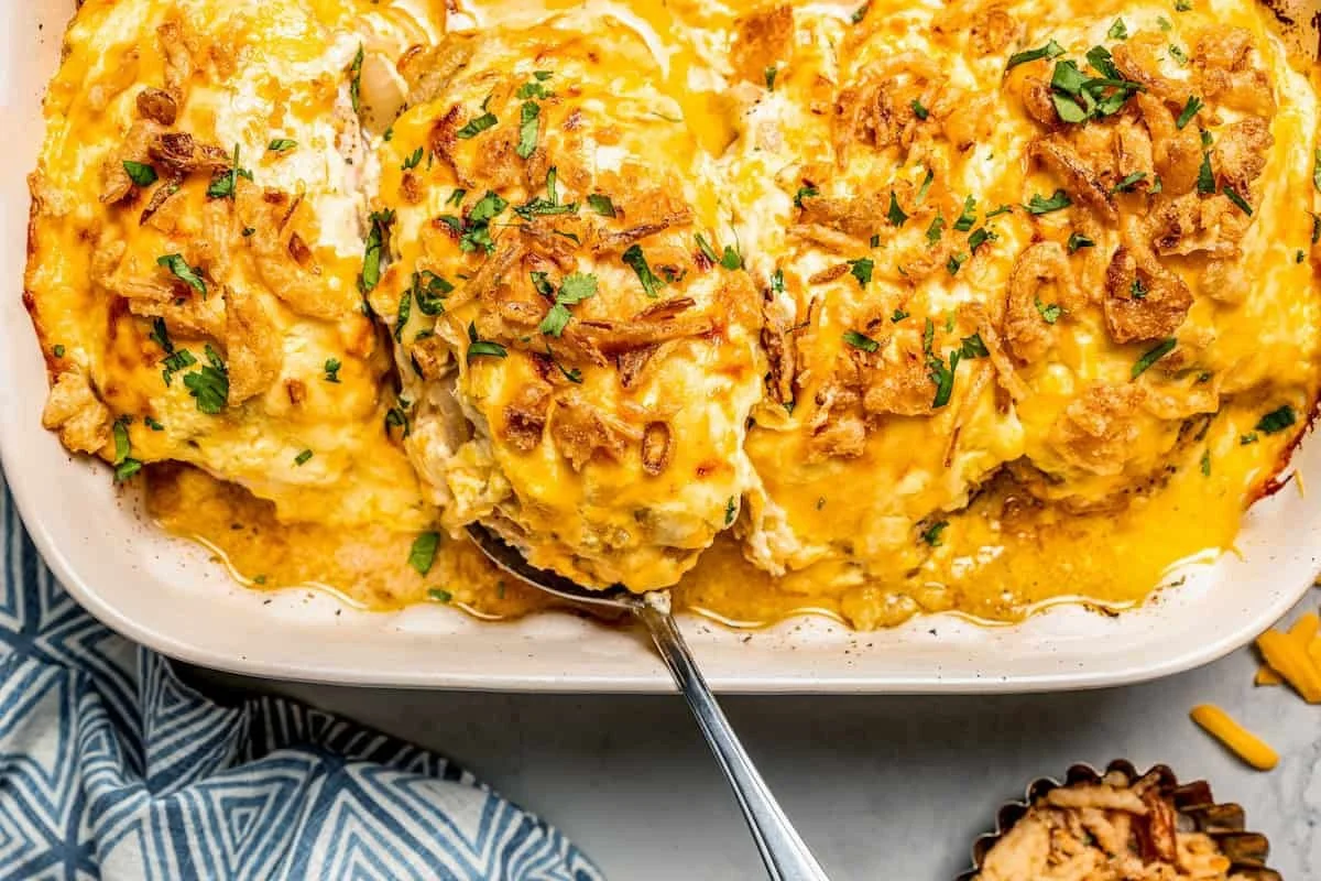 Creamy Onion Chicken Bake