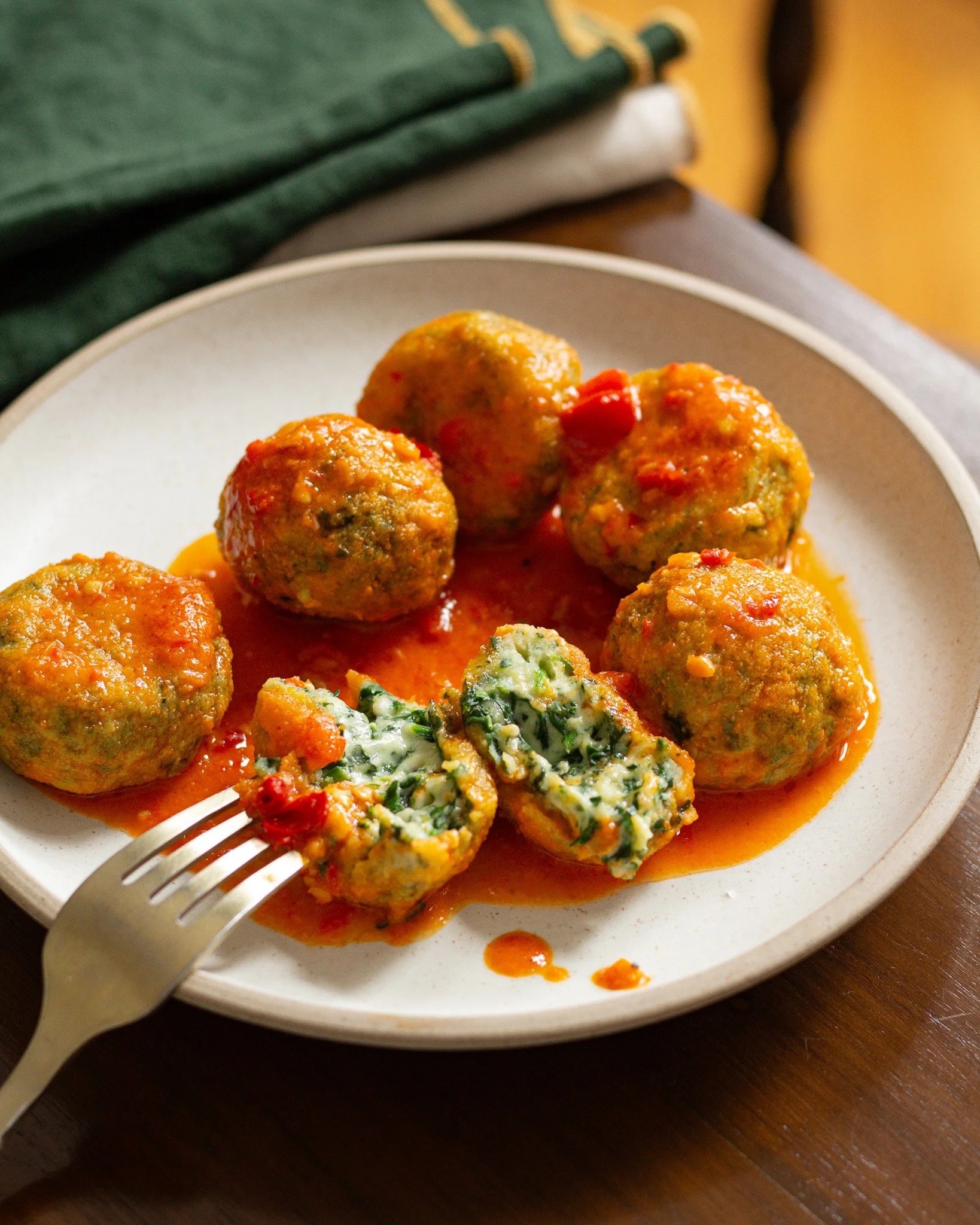 Creamy Spinach Ricotta Gnudi