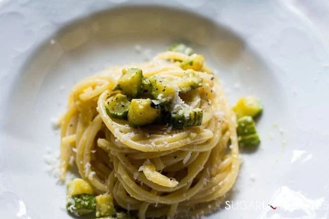 Creamy Zucchini Vegetarian Carbonara