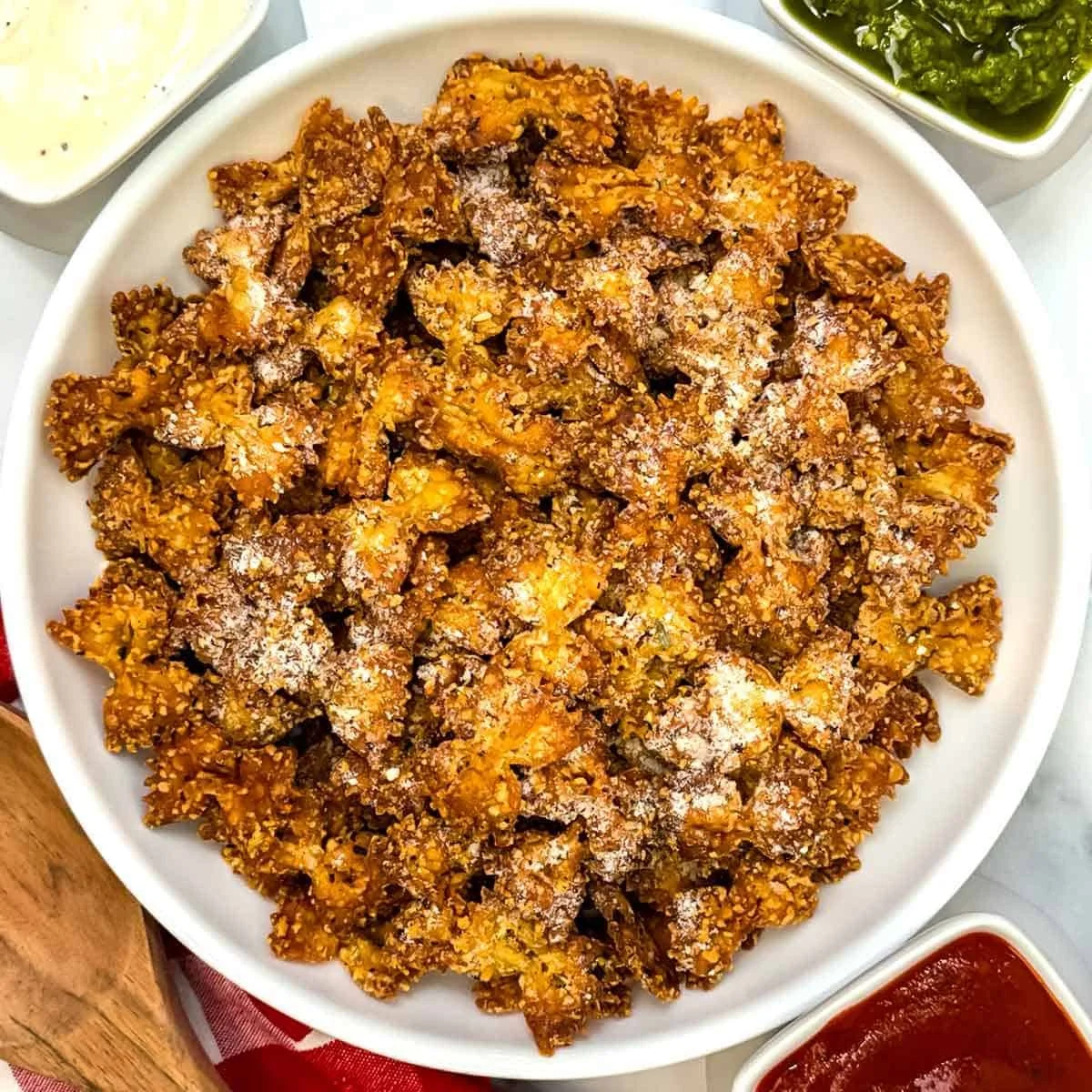 Crispy Baked Pasta Chips