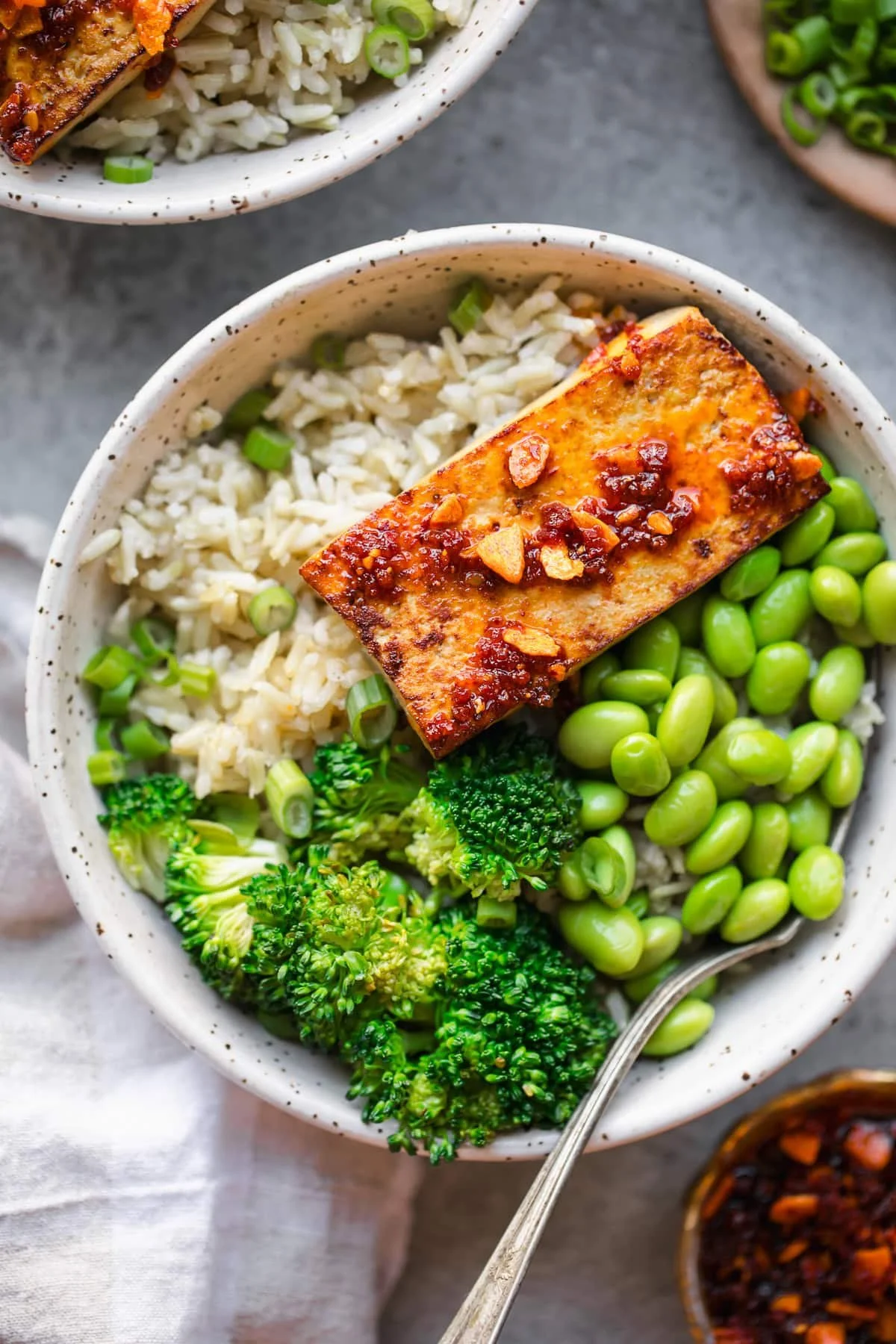 Crispy Pan-Seared Tofu Bowls