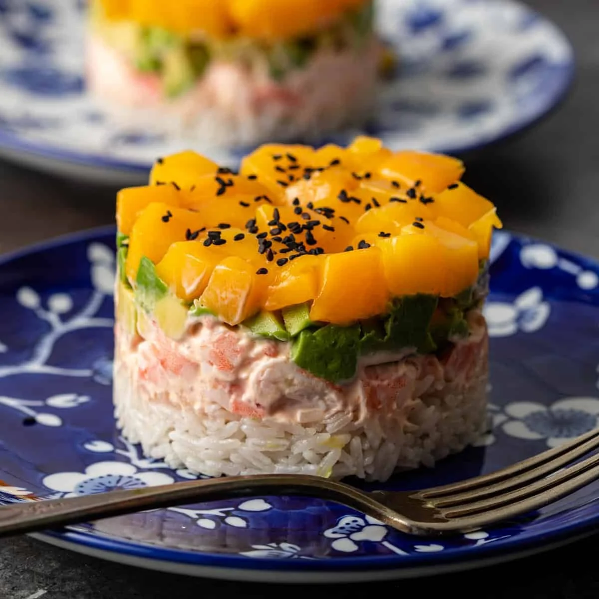 Deluxe Mango Shrimp Sushi Stack