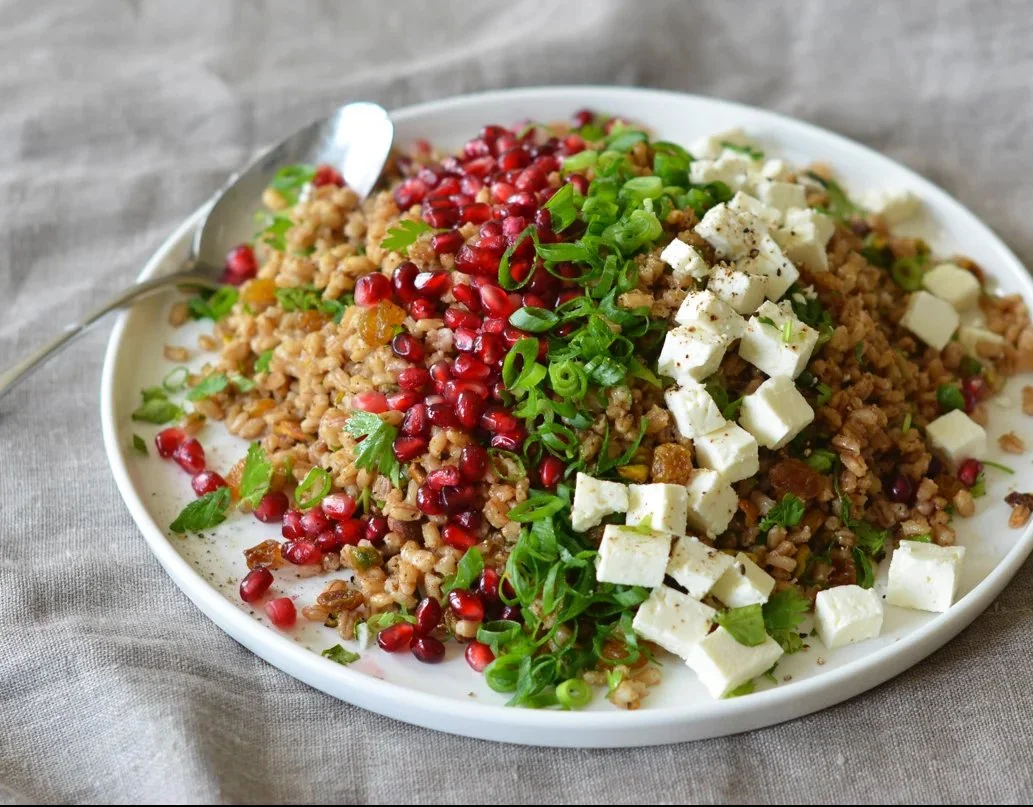 Egyptian Barley Salad with Pomegranate