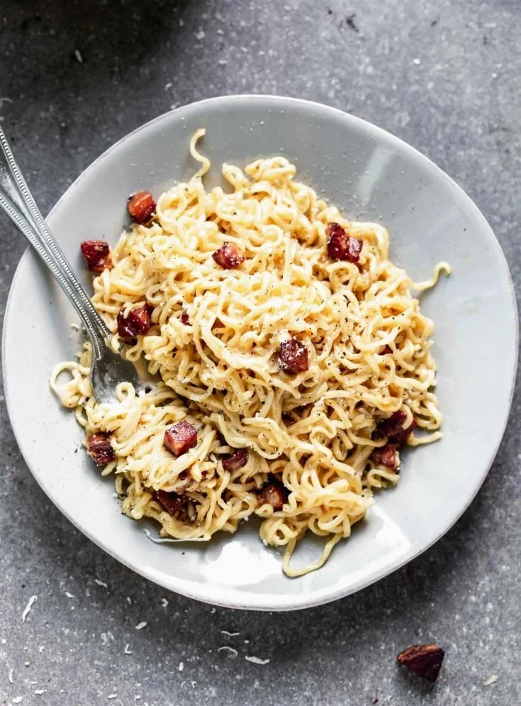 Five-Ingredient Ramen Carbonara