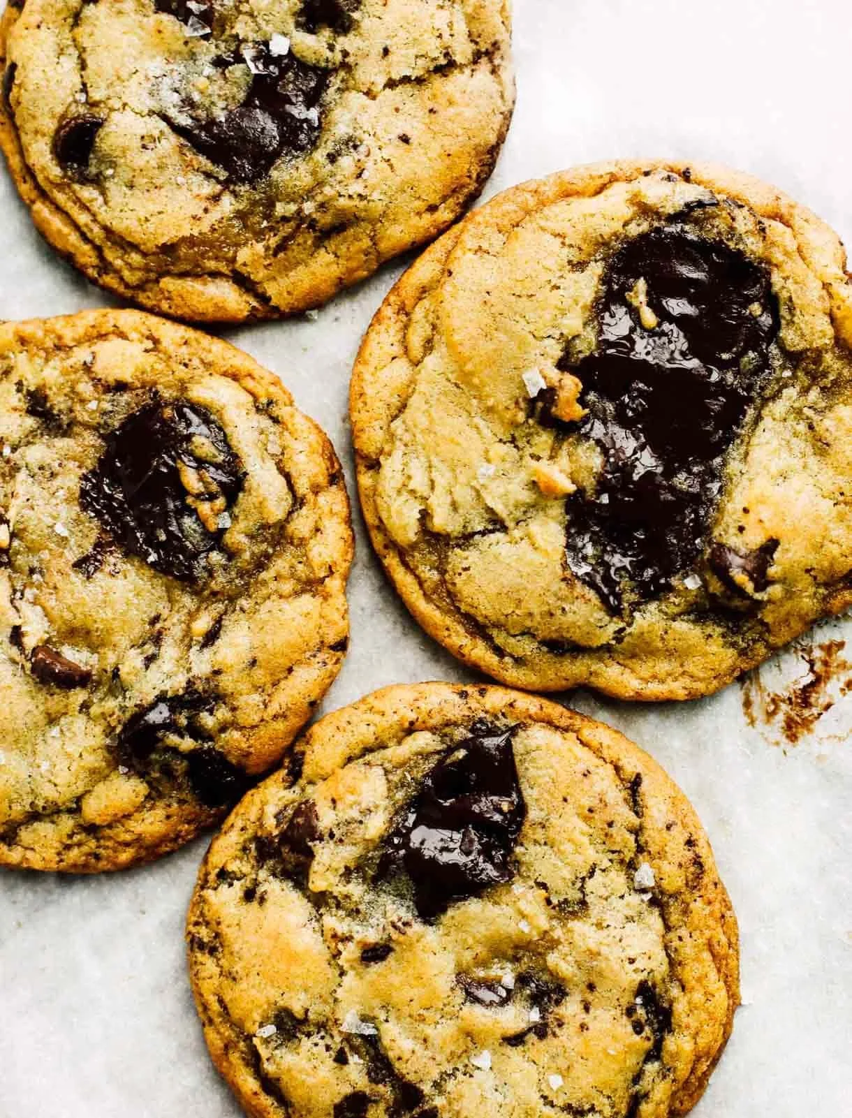 Gooey Sourdough Chocolate Chip Cookies