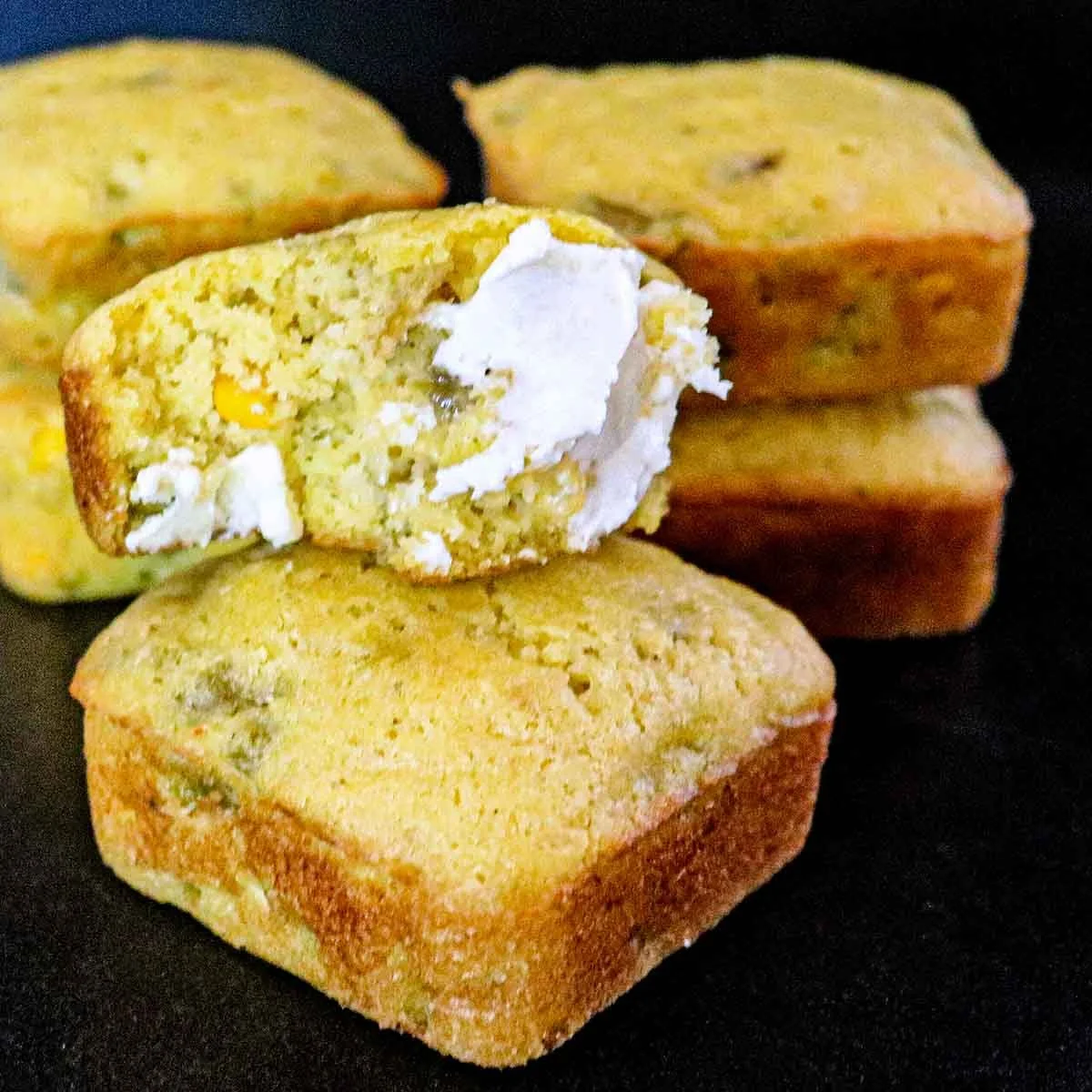 Green Chile Cornbread with Honey Butter