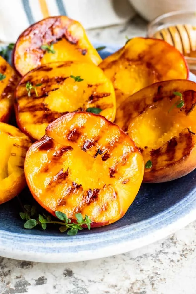 Grilled Peaches with Honey Mascarpone