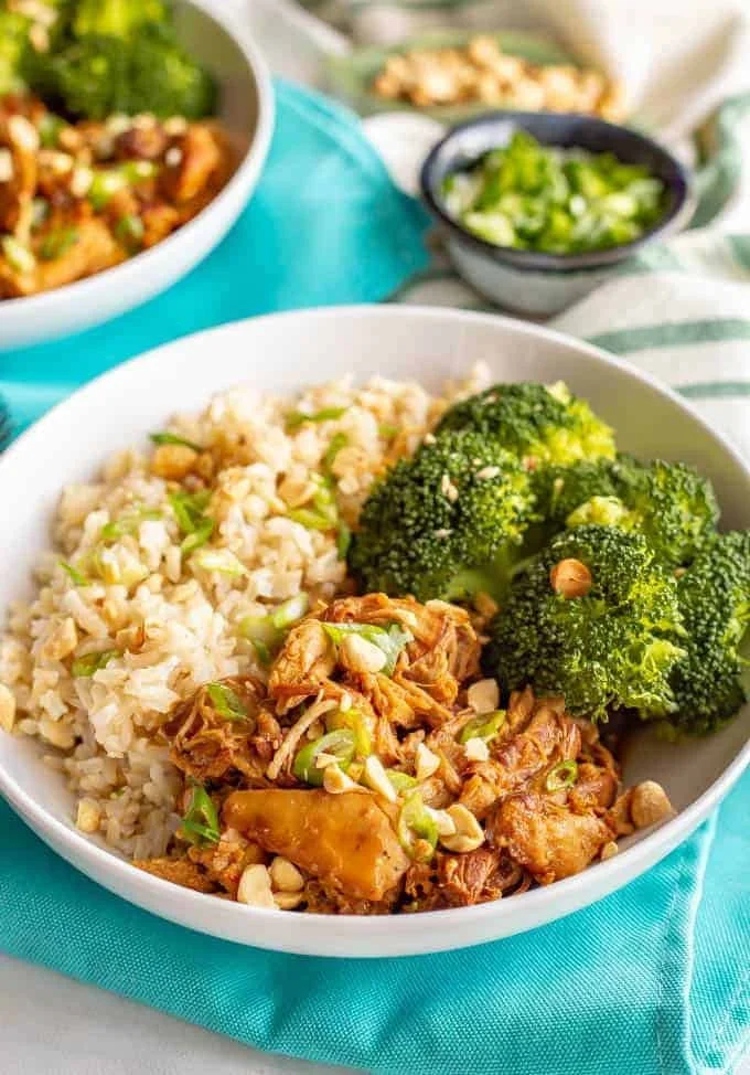 Honey Garlic Chicken Bowls