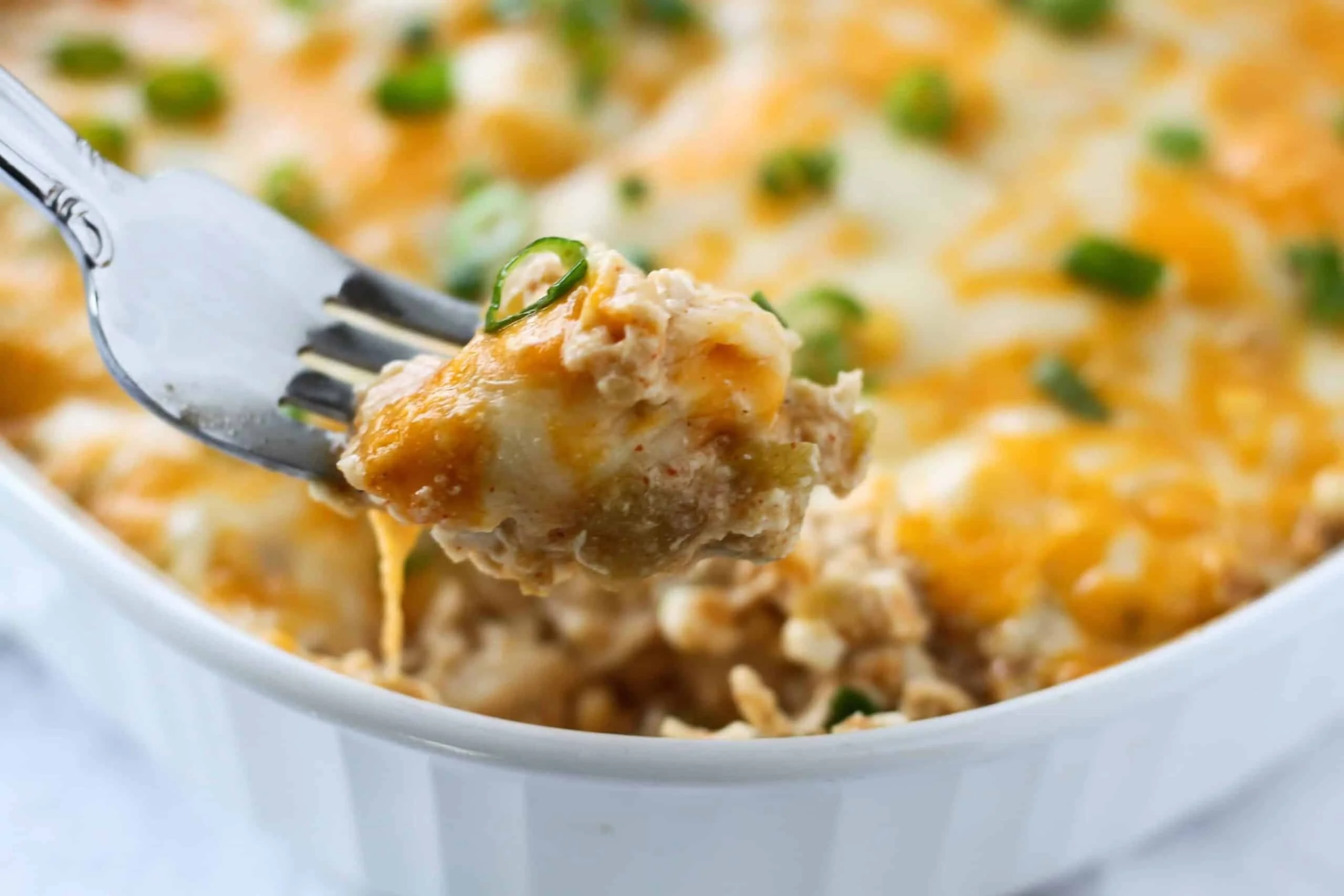 Keto Cottage Cheese Green Chili Casserole