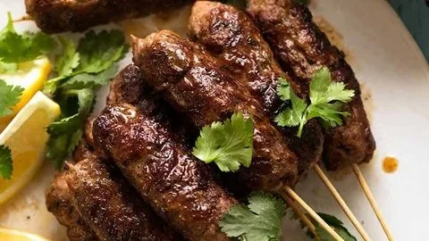 Lamb Koftas with Yogurt Sauce