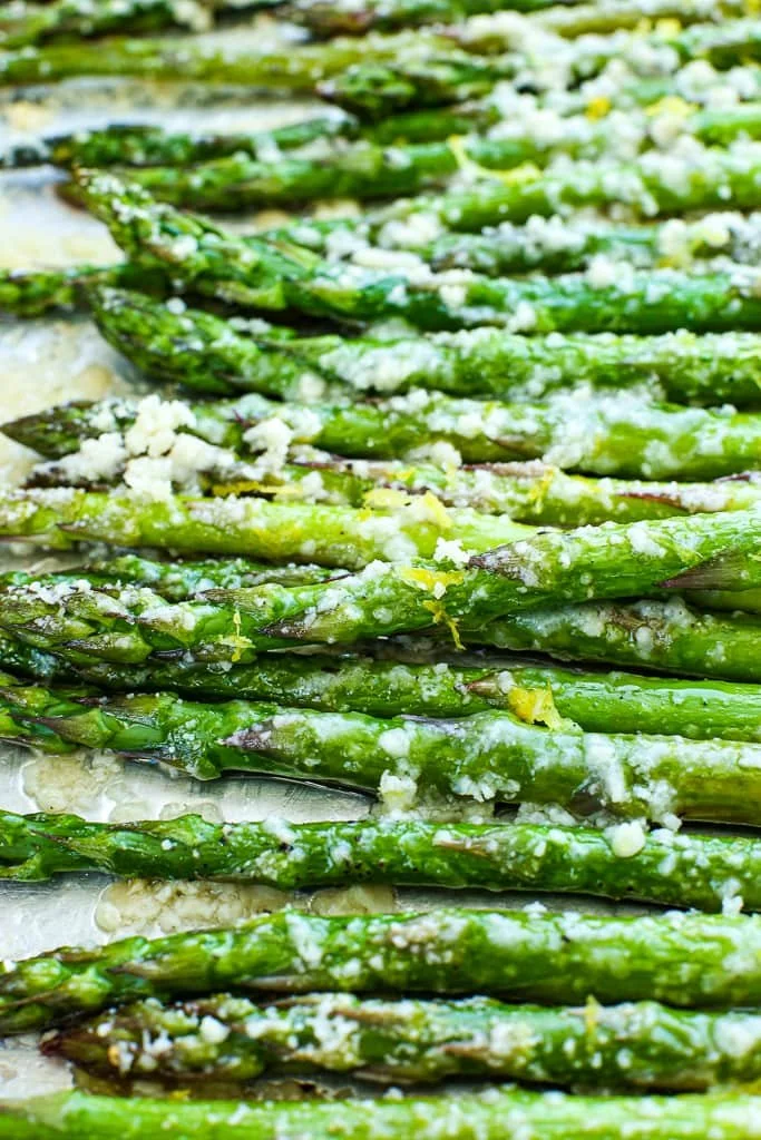 Lemon Parmesan Baked Asparagus