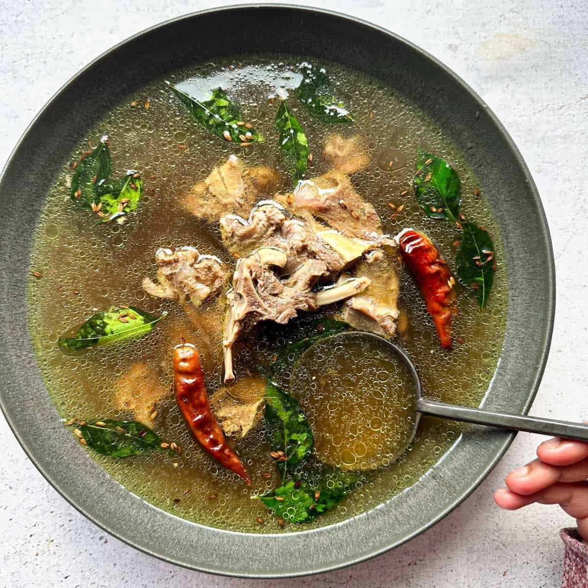 Mutton Bone Broth Soup