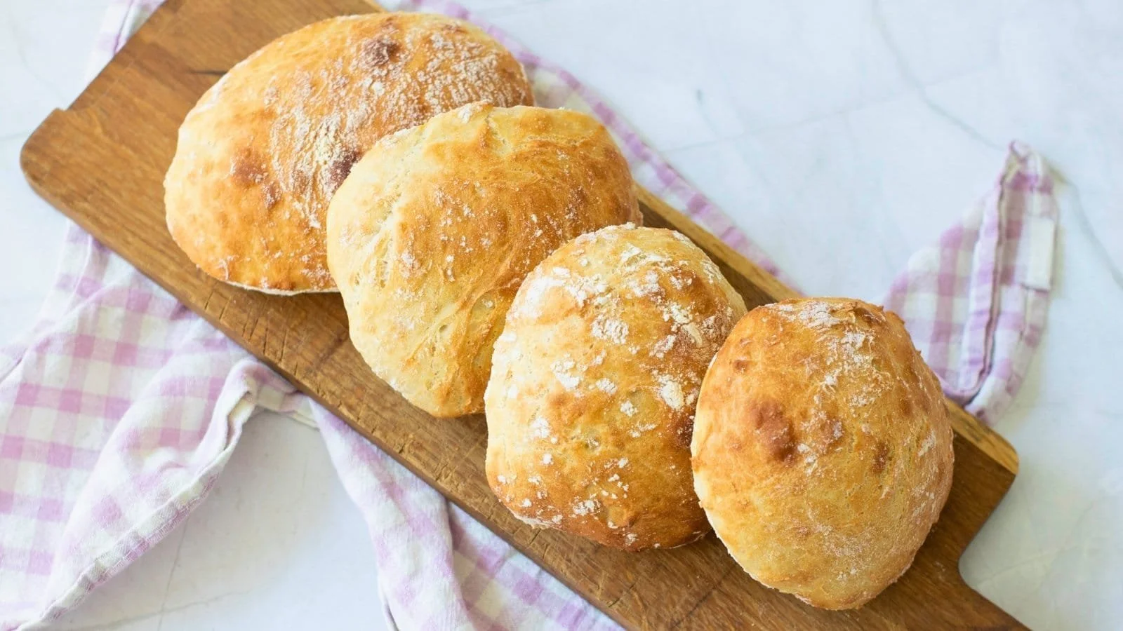 No-Knead 5-Ingredient Panini Bread