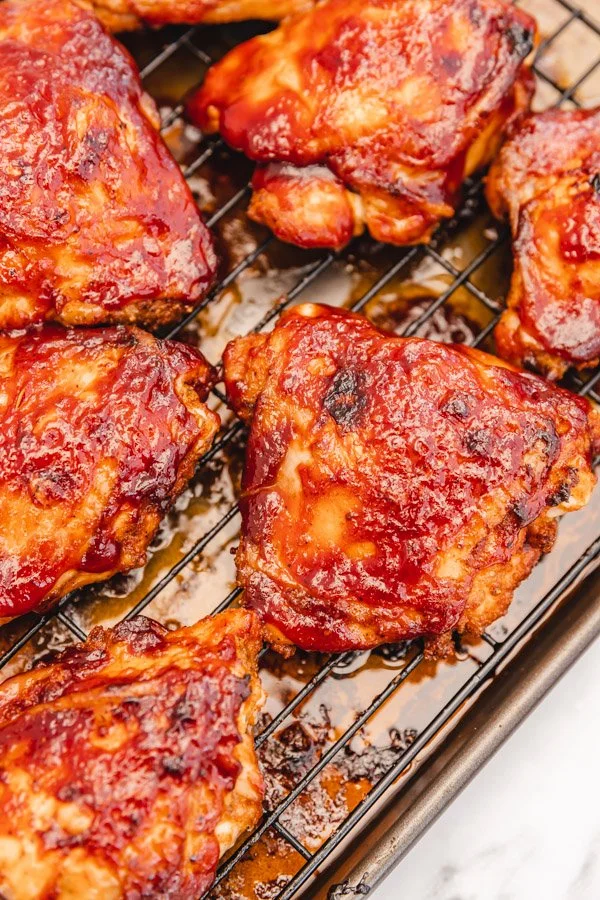 Oven-Baked BBQ Chicken Thighs