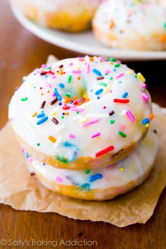 Oven-Baked Funfetti Donuts