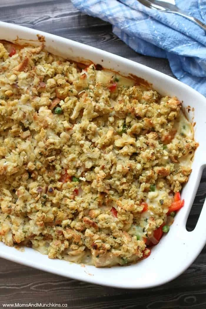 Pot Pie with Stuffing Crust