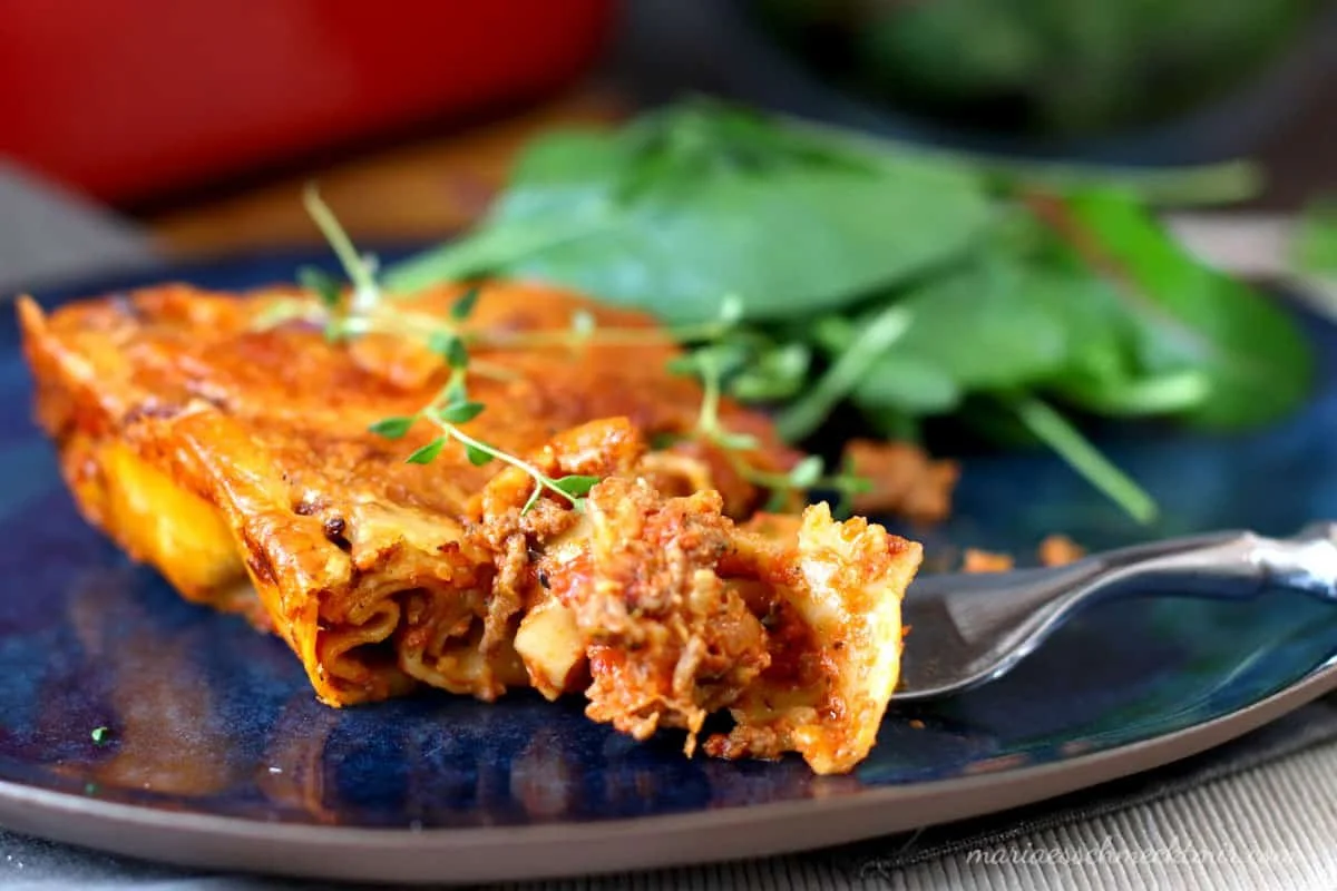 Quick Lasagna with Creme Fraiche