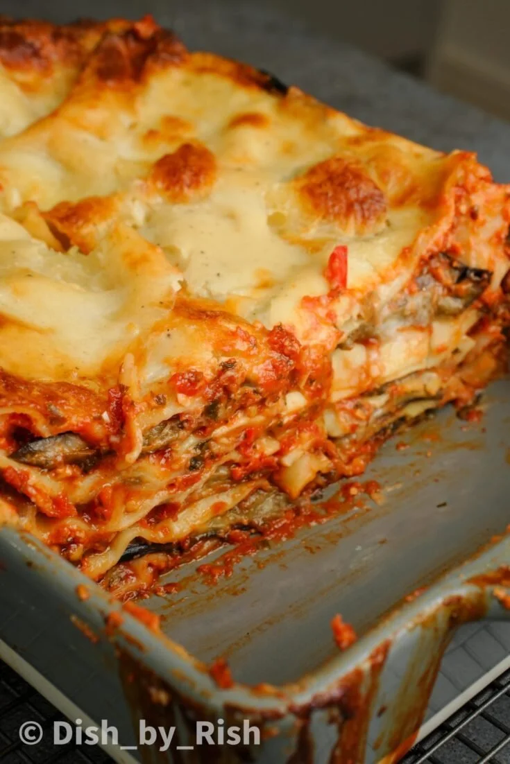 Roasted Aubergine Arrabbiata Lasagne