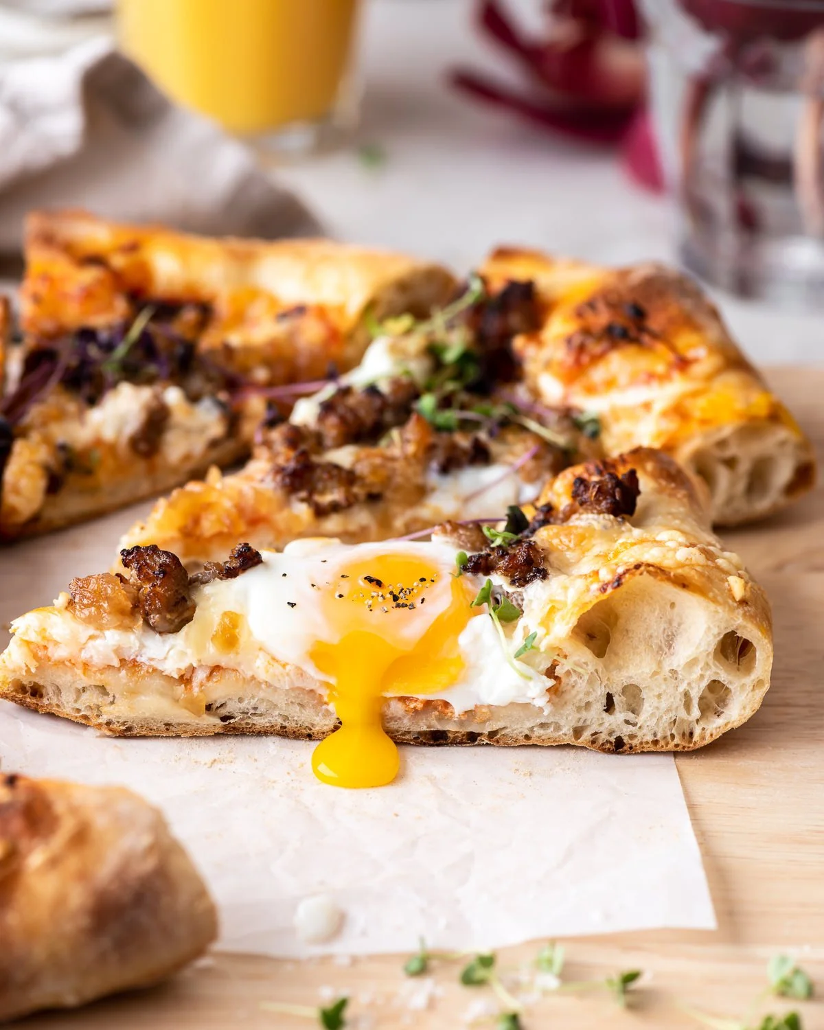 Sausage Breakfast Pizza