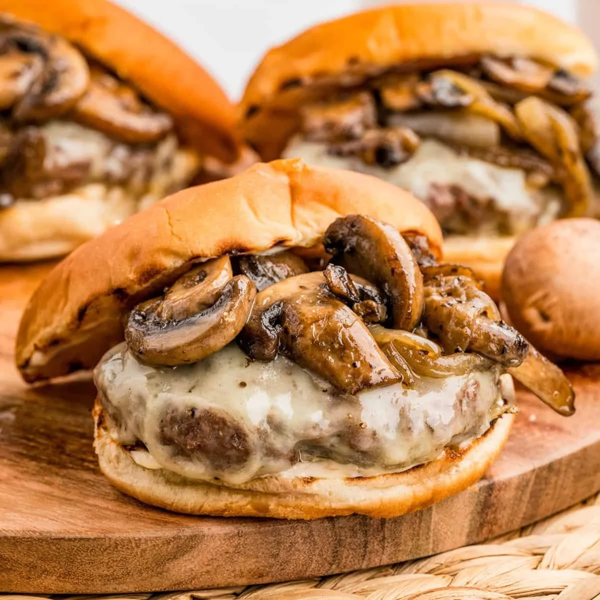 Savory Mushroom Swiss Burger