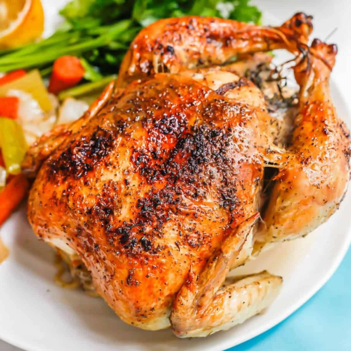 Simple Whole Roasted Chicken