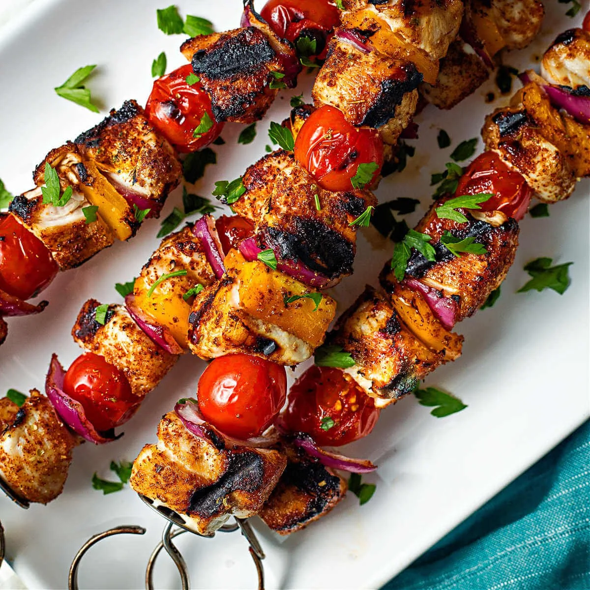 Smoky Grilled Chicken Kabobs