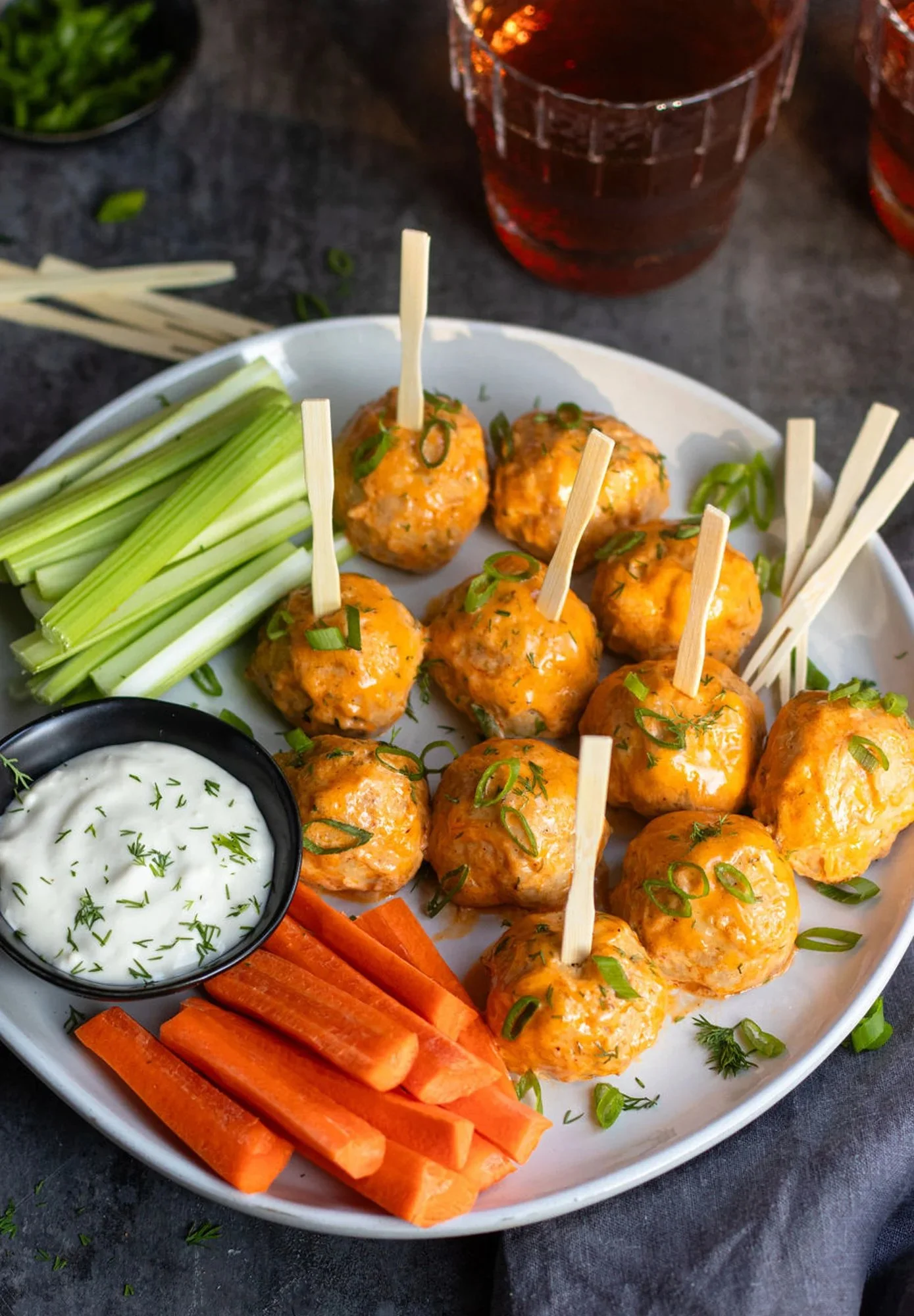 Spicy Buffalo Chicken Balls