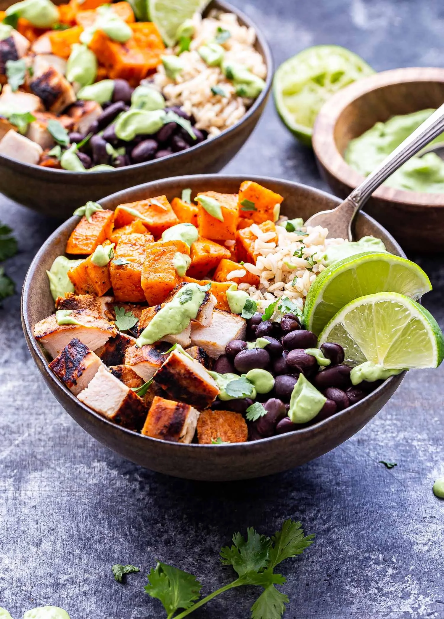Spicy Chili Lime Chicken Bowls