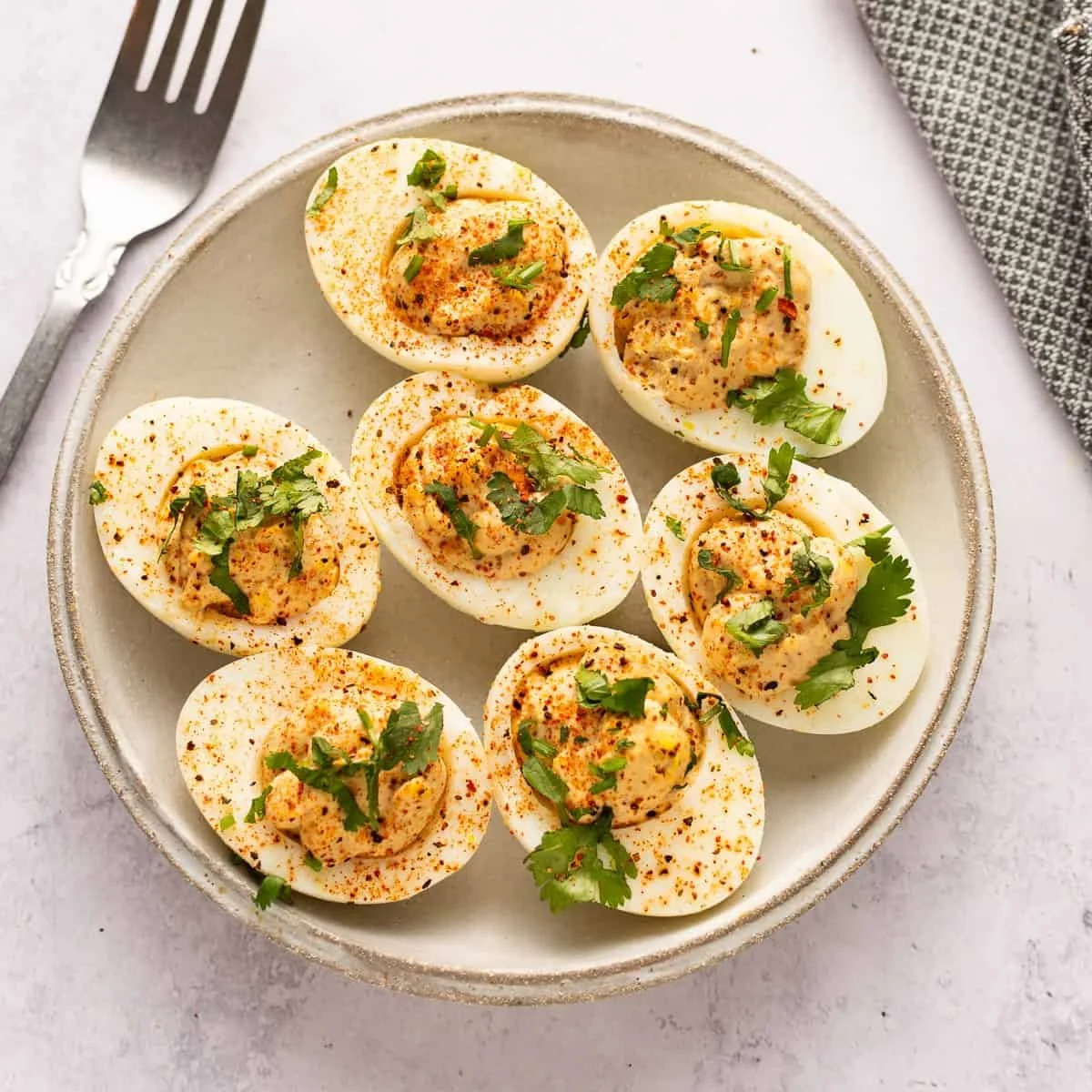 Spicy Mexican Deviled Eggs