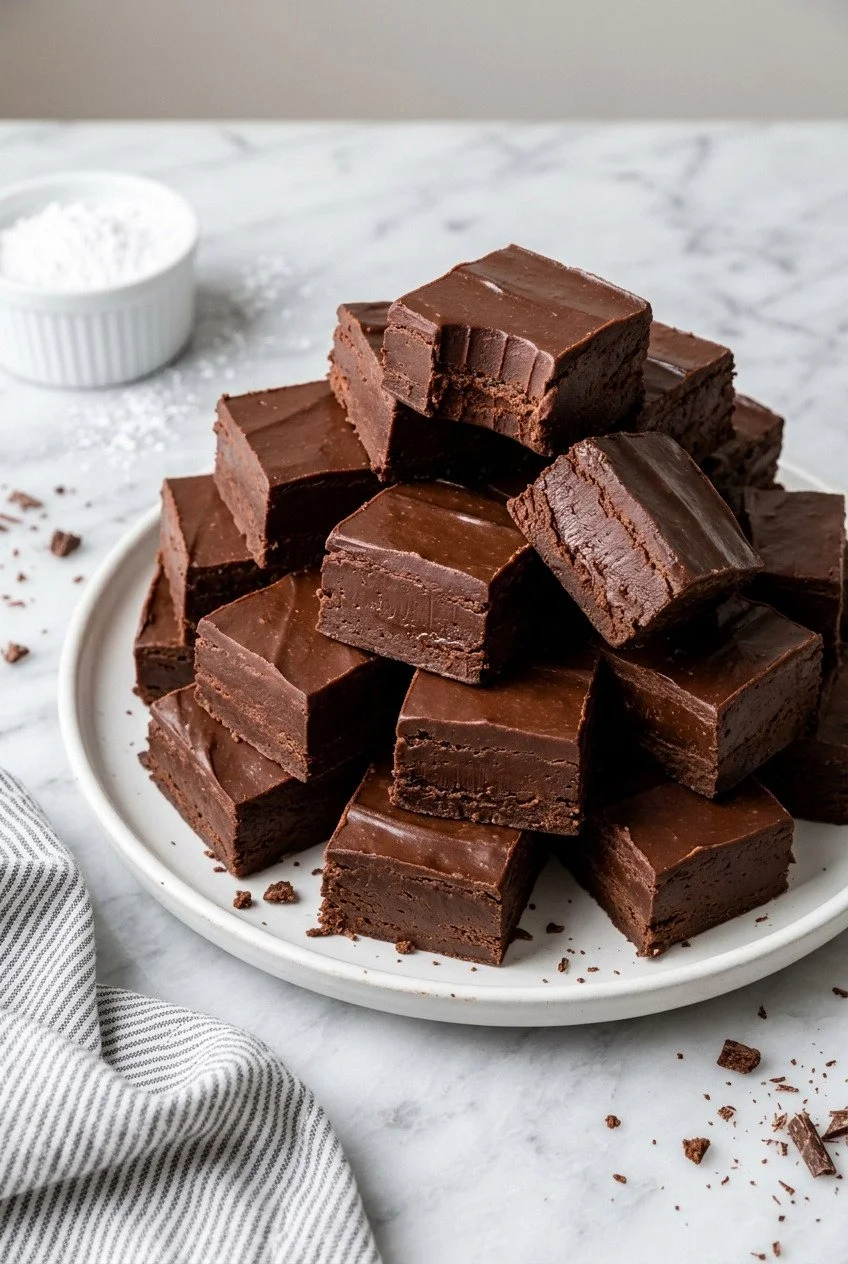 Two Ingredient Semisweet Chocolate Fudge