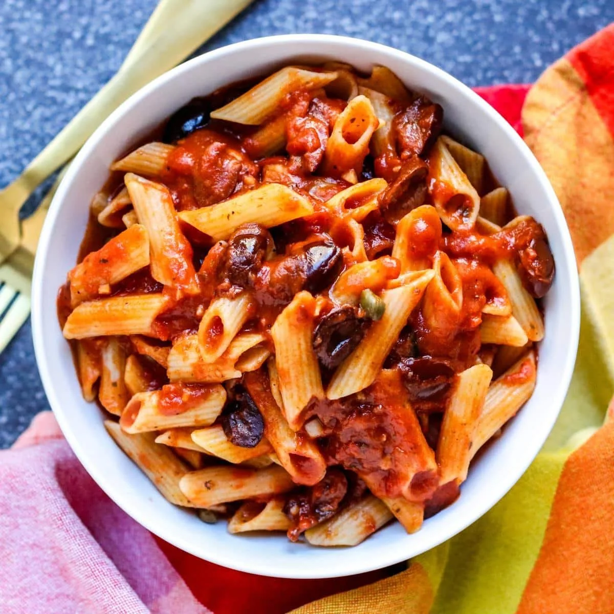 Vegan Puttanesca Pasta in Instant Pot