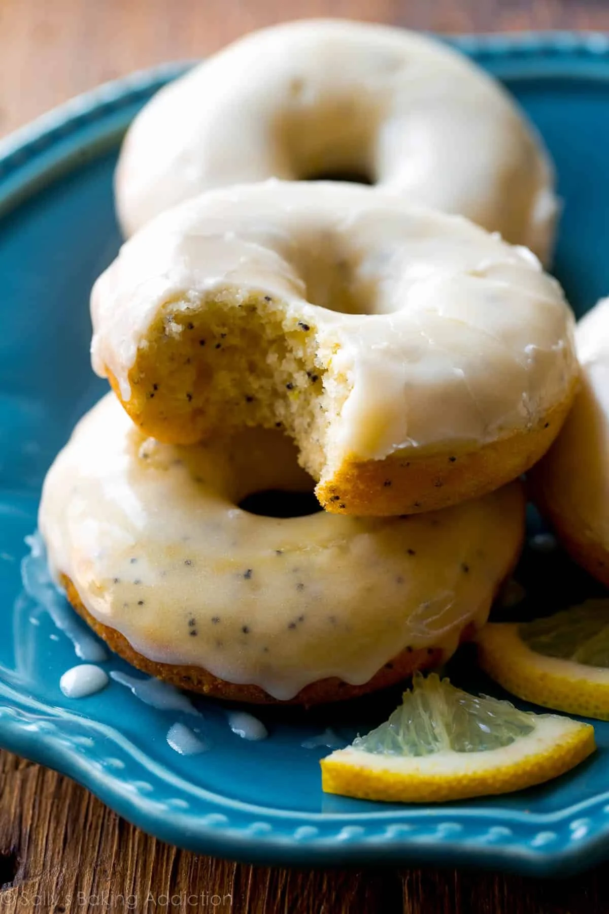 Zesty Lemon Poppy Seed Donuts